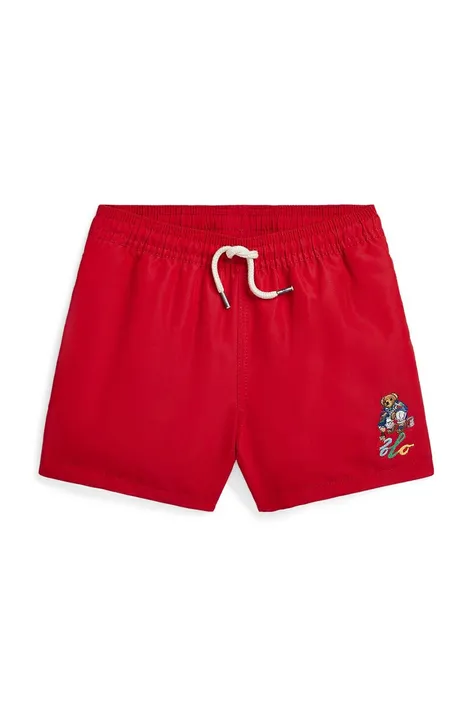 Polo Ralph Lauren gyerek úszó rövidnadrág piros