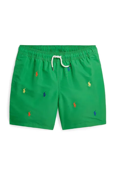 Otroške kopalne kratke hlače Polo Ralph Lauren zelena barva