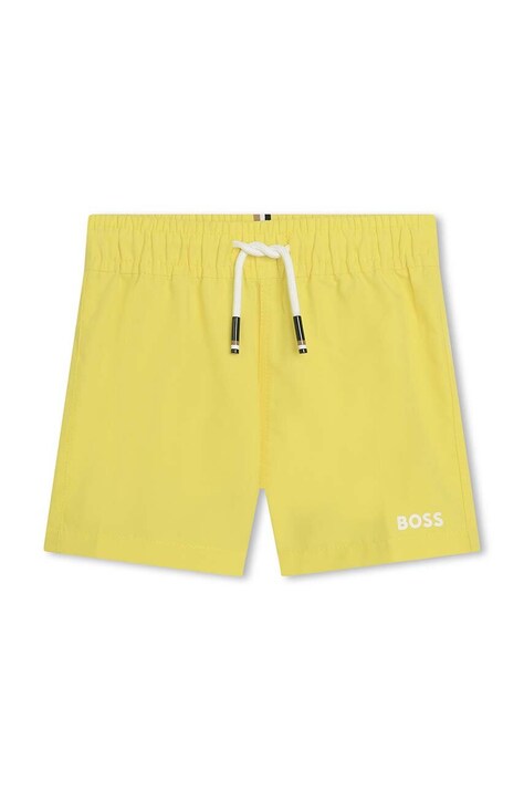 BOSS pantaloni scurti de baie copii culoarea verde