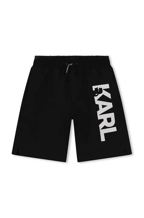 Dječje kratke hlače za kupanje Karl Lagerfeld boja: crna