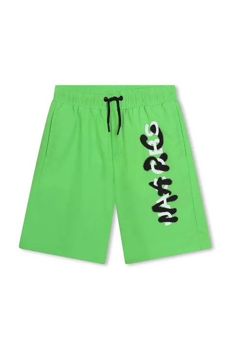 Detské plavkové šortky Marc Jacobs zelená farba