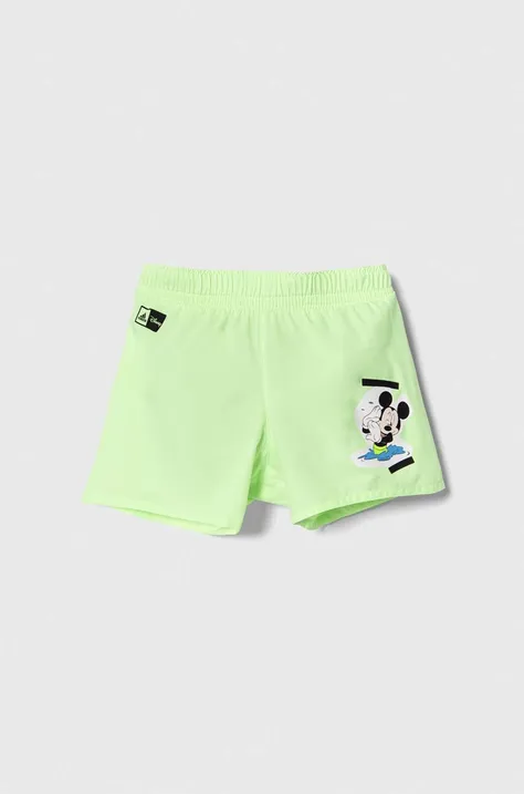 Дитячі шорти для плавання adidas Performance Dy Mic Swim Sho x Disney колір зелений