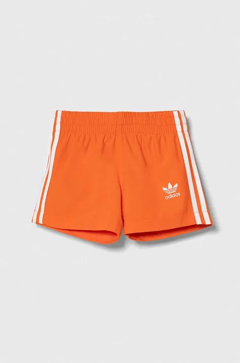 Otroške kopalne kratke hlače adidas Performance oranžna barva