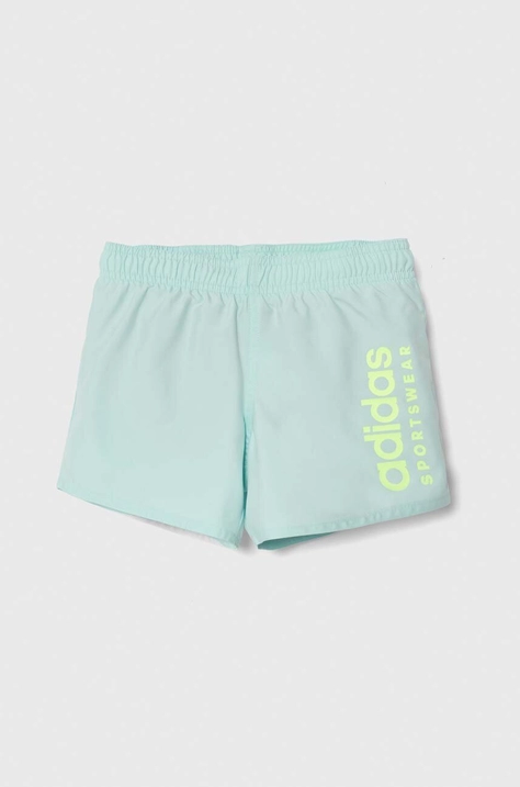 adidas Performance pantaloni scurti de baie copii culoarea turcoaz