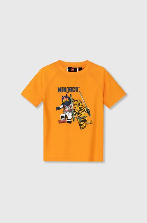 Детская футболка для плавания Lego цвет оранжевый