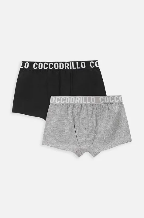 Dětské boxerky Coccodrillo 2-pack černá barva