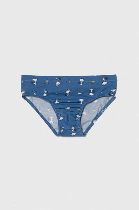 United Colors of Benetton slip copii x Snoopy culoarea albastru marin