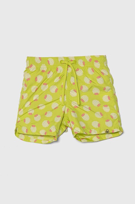 United Colors of Benetton pantaloni scurti de baie copii culoarea verde