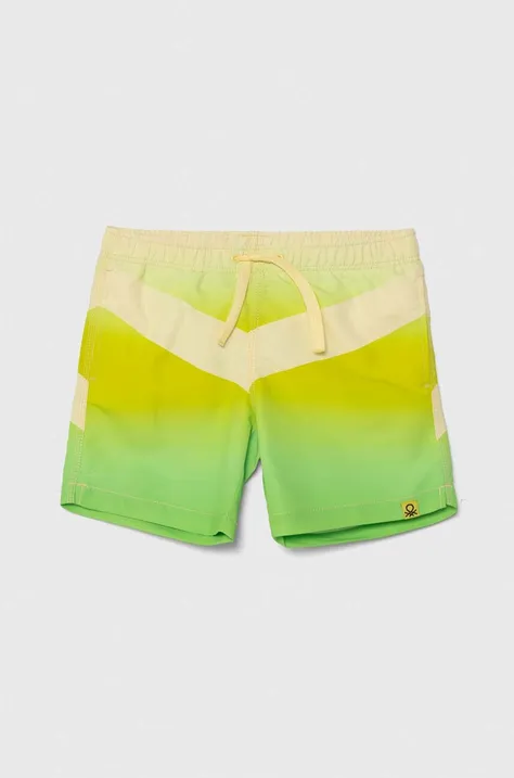 Дитячі шорти для плавання United Colors of Benetton колір зелений