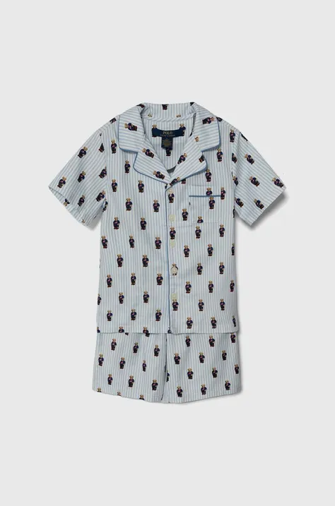 Polo Ralph Lauren gyerek pamut pizsama mintás