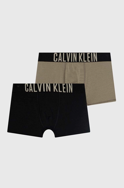 Dječje bokserice Calvin Klein Underwear 2-pack boja: siva