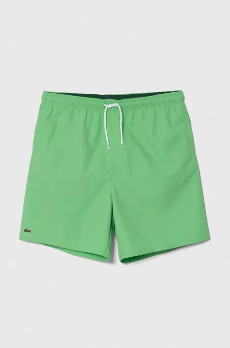 Plavkové šortky Lacoste zelená farba