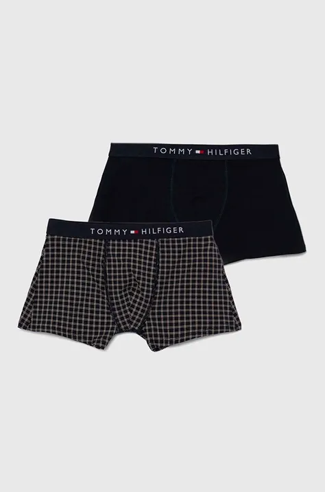 Dětské boxerky Tommy Hilfiger 2-pack černá barva