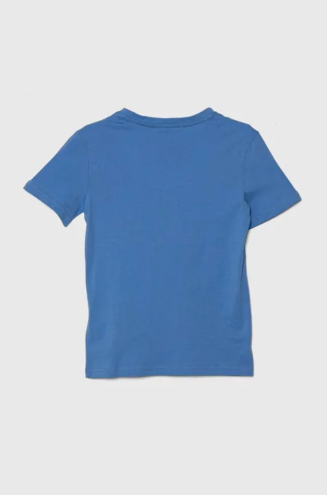 Tommy Hilfiger piżama bawełniana dziecięca kolor niebieski z nadrukiem
