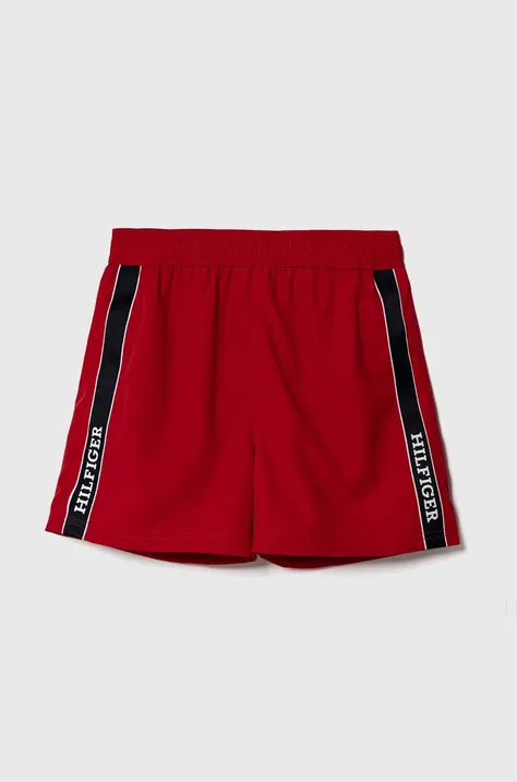 Tommy Hilfiger shorts nuoto bambini colore rosso