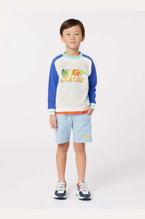 Kenzo Kids felpa in cotone bambino/a colore blu