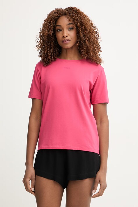 BOSS футболка жіноча бавовняна з еластаном CI T-Shirt рожева 50510322