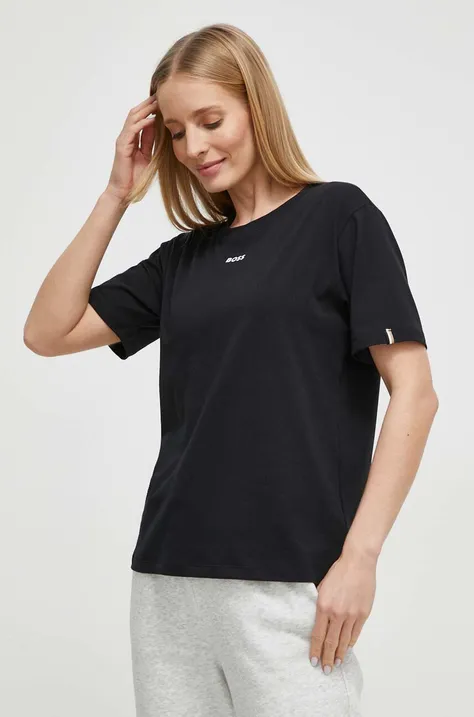Majica kratkih rukava BOSS za žene, boja: crna, 50510322