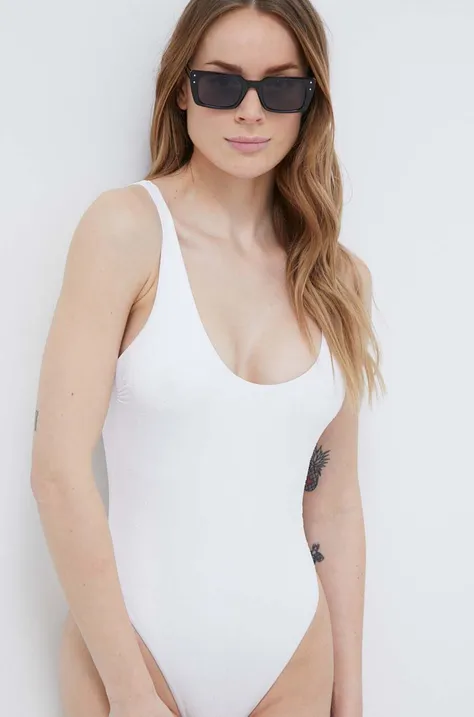 Elisabetta Franchi egyrészes fürdőruha fehér, puha kosaras, CS54N41E2