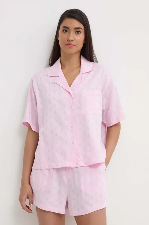 Πιτζάμα Polo Ralph Lauren χρώμα: ροζ, 4P0047