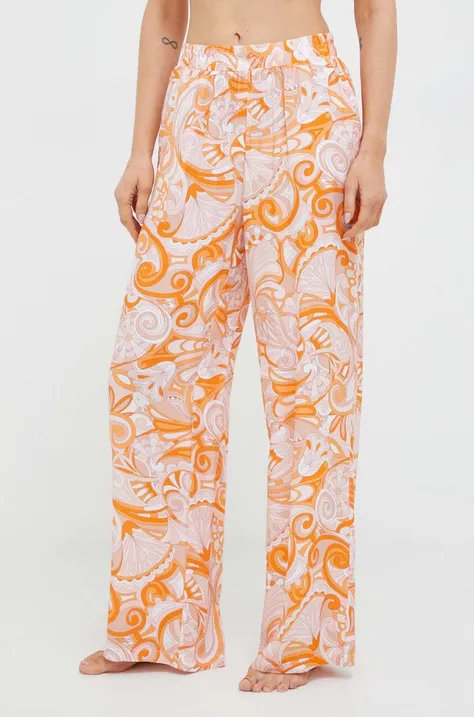Παντελόνι παραλίας Karl Lagerfeld χρώμα: πορτοκαλί