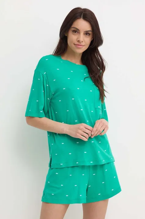 Pyžamo Dkny dámske, zelená farba, YI80010