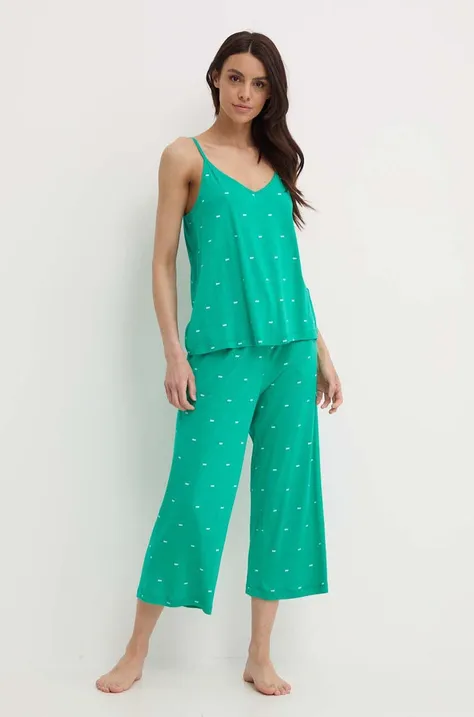 Pyžamo Dkny dámske, zelená farba, YI90010