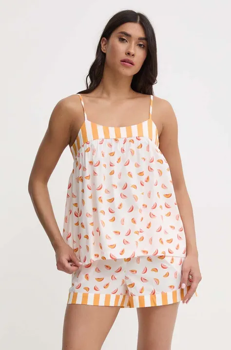 Pižama Kate Spade ženska, oranžna barva, KSI12700