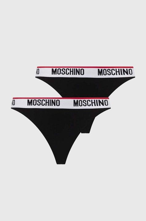 Moschino Underwear tanga 2 db fekete, 241V6A13824402