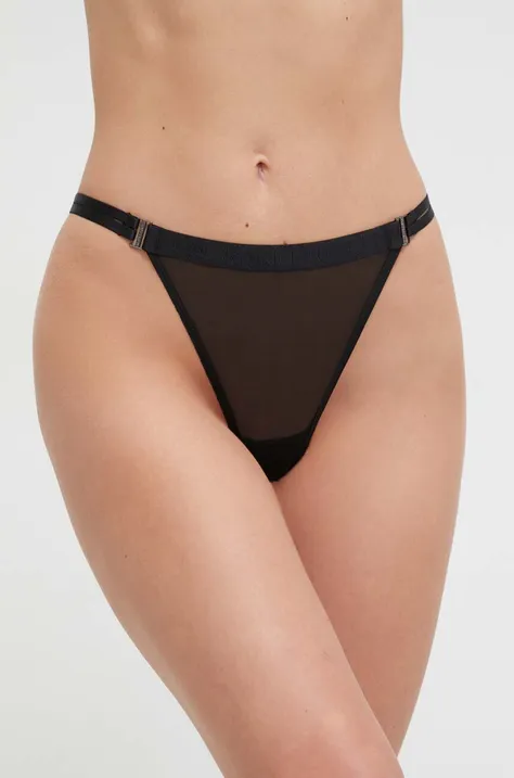 Karl Lagerfeld chiloti brazilieni culoarea negru, transparent