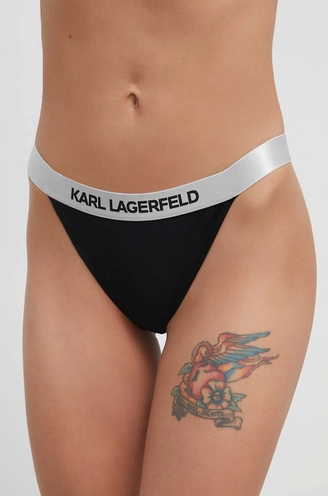 Karl Lagerfeld chiloti de baie culoarea negru