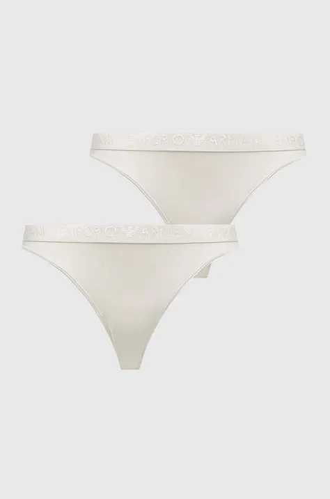 Emporio Armani Underwear brazyliany 2-pack kolor beżowy
