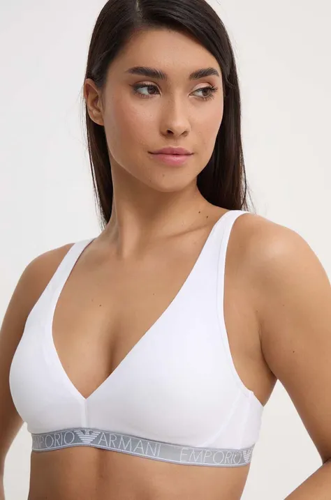 Grudnjak Emporio Armani Underwear boja: bijela, bez uzorka, 164530 4R223