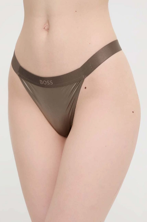 BOSS tanga culoarea maro 50515419