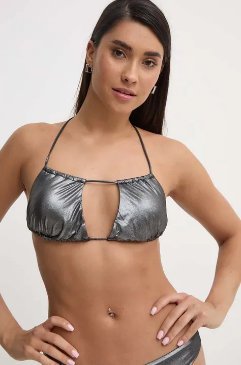 HUGO bikini felső ezüst, enyhén merevített kosaras, 50515387