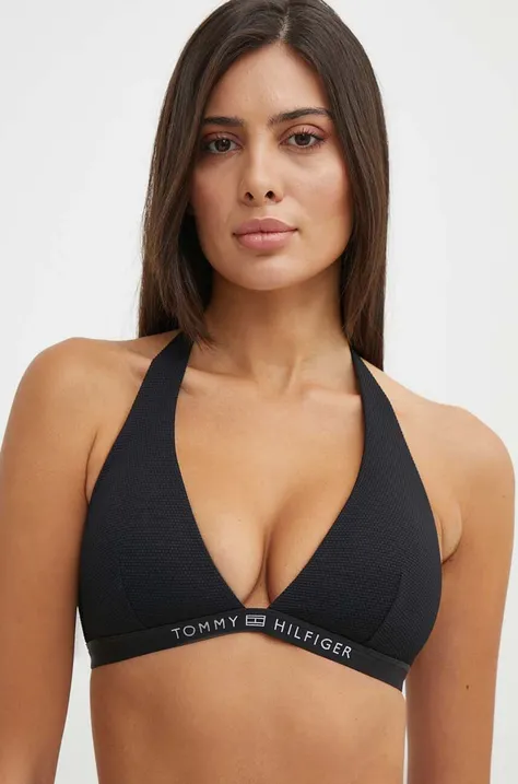 Bikini top Tommy Hilfiger χρώμα: μαύρο