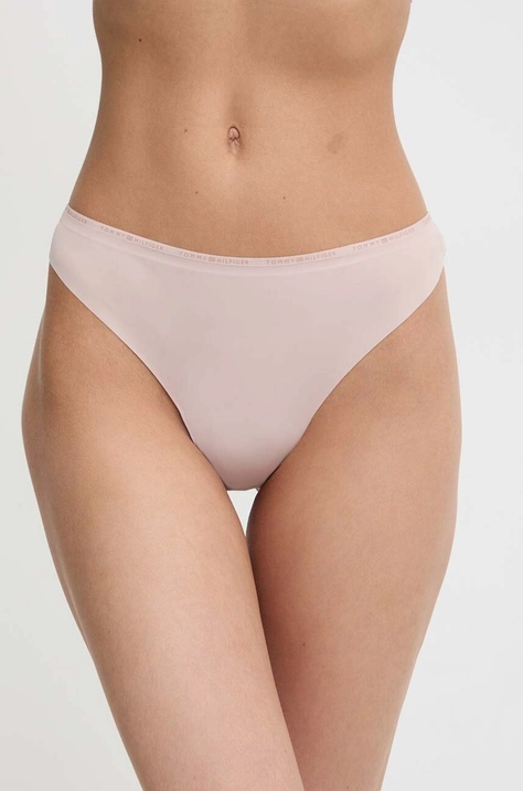 Tommy Hilfiger tanga culoarea bej, UW0UW05214