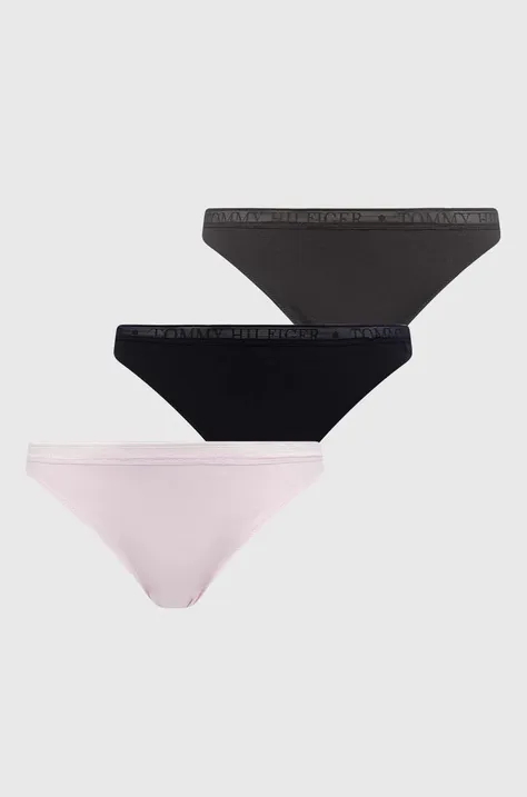 Σλιπ Tommy Hilfiger 3-pack χρώμα: ροζ, UW0UW05184