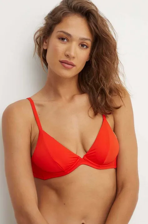Bikini top United Colors of Benetton χρώμα: κόκκινο