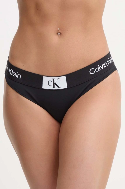 Plavkové kalhotky Calvin Klein černá barva, KW0KW02353