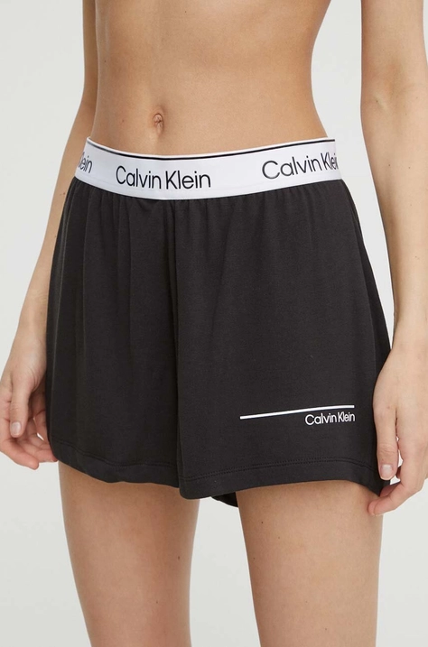 Kratke hlače za plažu Calvin Klein boja: crna