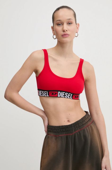 Diesel sutien culoarea rosu, neted