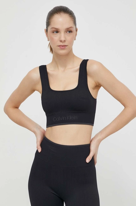 Calvin Klein Performance sutien sport culoarea negru