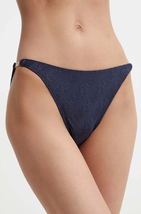 Μαγιό σλιπ μπικίνι MICHAEL Michael Kors STRING BIKINI BOTTOM χρώμα: ναυτικό μπλε, MM13095