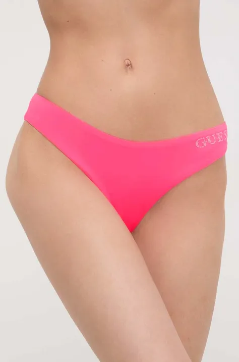 Guess chiloti de baie culoarea roz