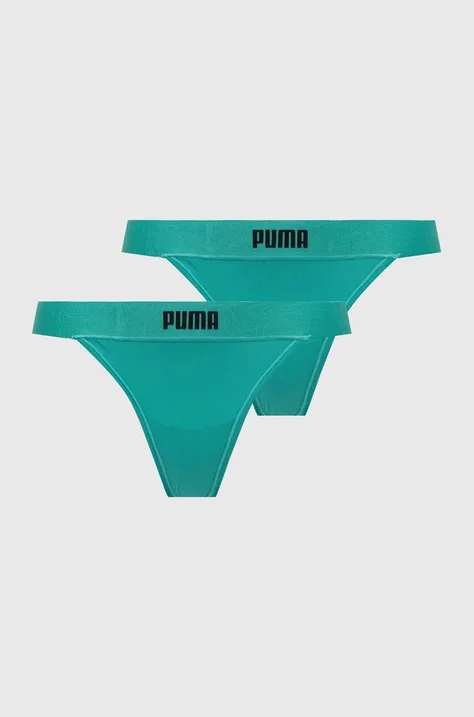 Tanga Puma 2-pack zelená barva, 938314