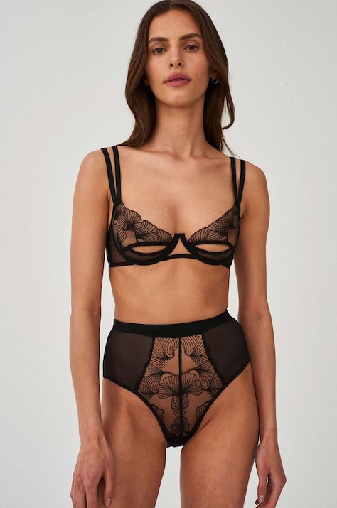 Undress Code biustonosz Te Amo kolor czarny transparentny