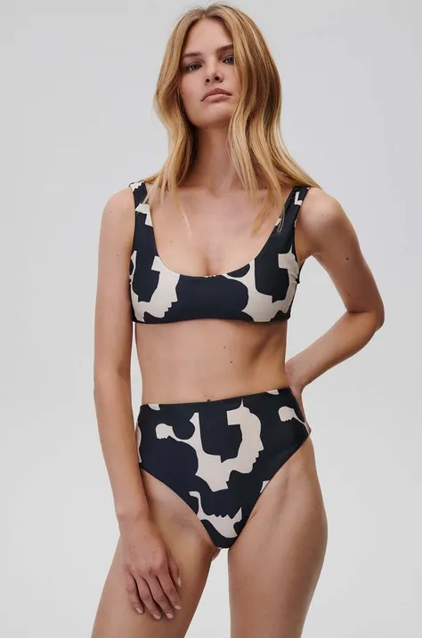 Bikini top Undress Code Castaway χρώμα: μαύρο