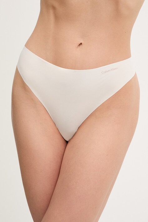 Calvin Klein Underwear stringi kolor beżowy