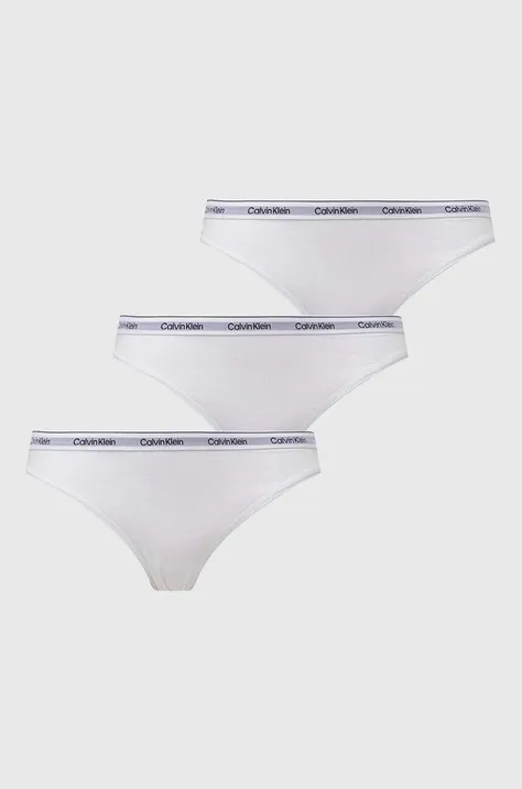 Труси Calvin Klein Underwear 3-pack колір білий
